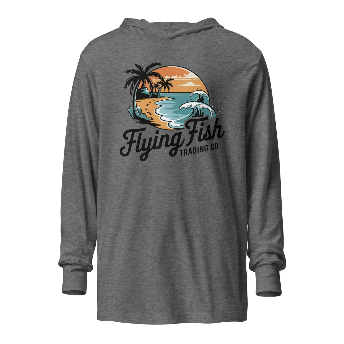 Beach Waves Hooded Long Sleeve Tee