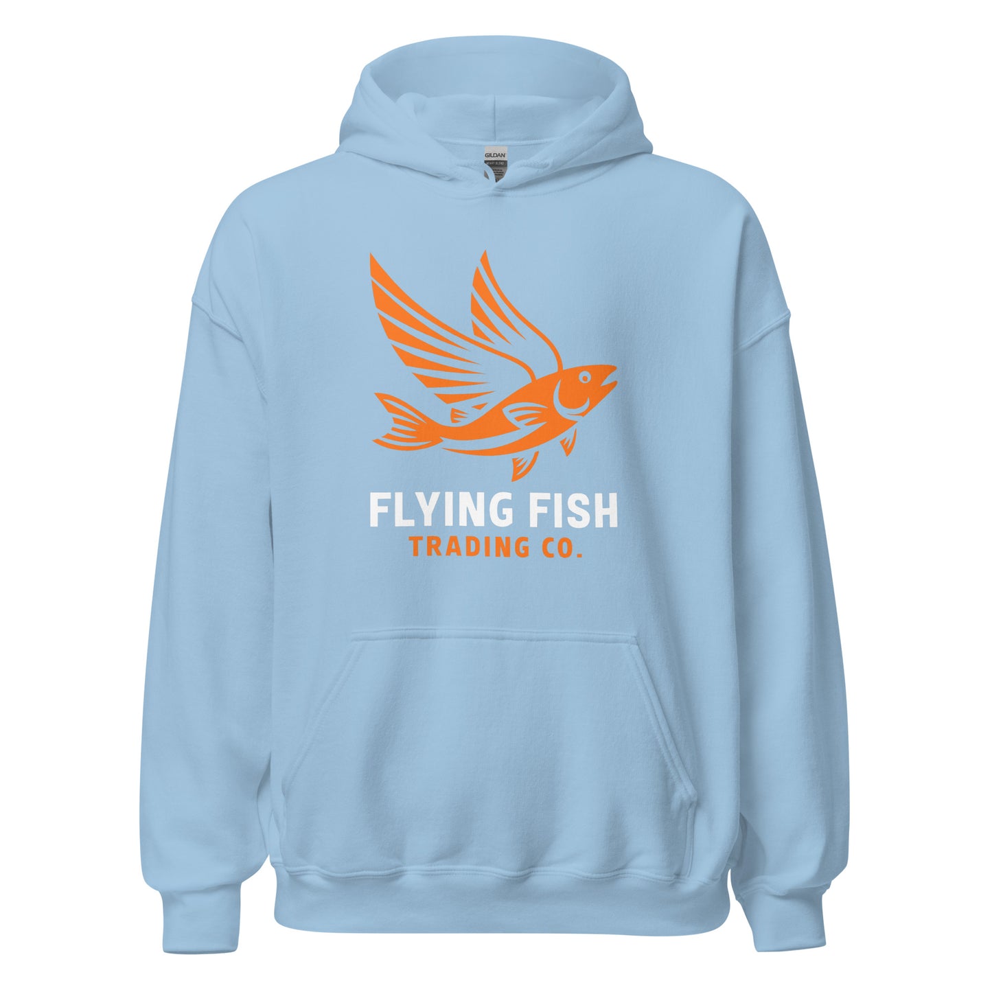 Men's Orange Flying Fish Hoodie