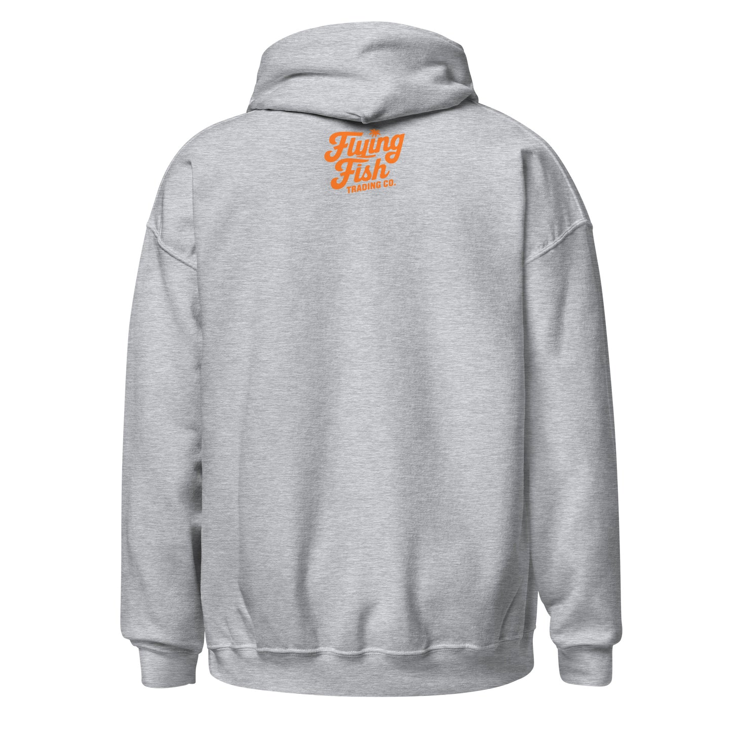 Men's Orange Flying Fish Hoodie