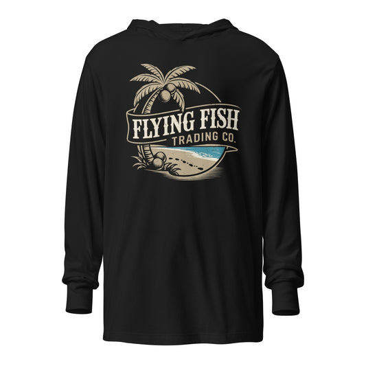 Retro Beach Walk Hooded Long Sleeve Tee