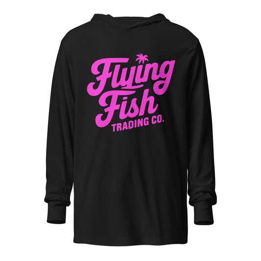 FFTC Pink Logo Hooded Long Sleeve Tee