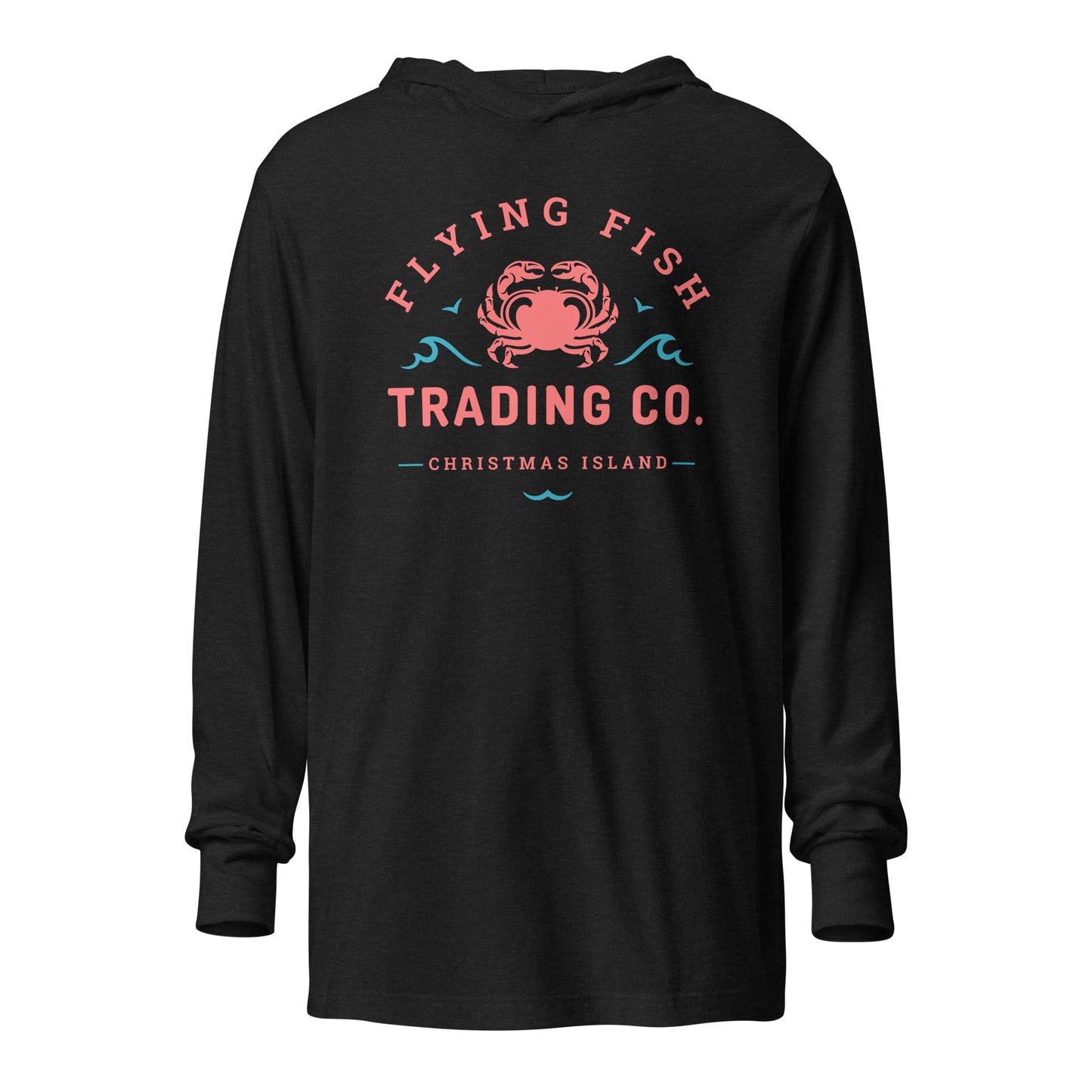 Red Crab Hooded Long Sleeve Tee
