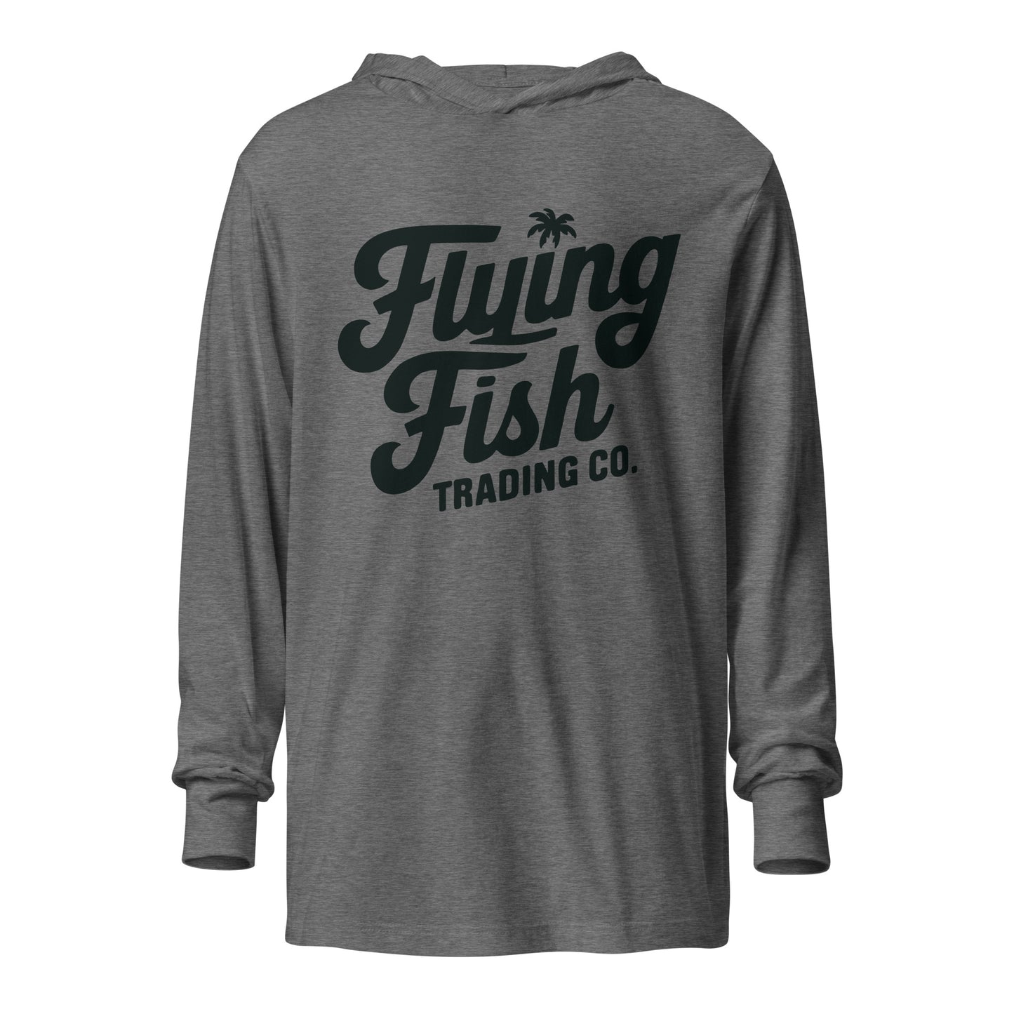 FFTC Black Logo Hooded Long Sleeve Tee