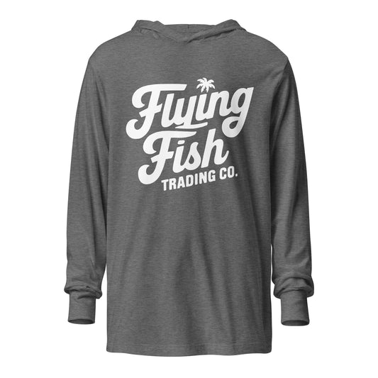 FFTC White Logo Hooded Long Sleeve Tee