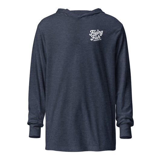 FFTC White Logo (minimalist) Hooded Long Sleeve Tee