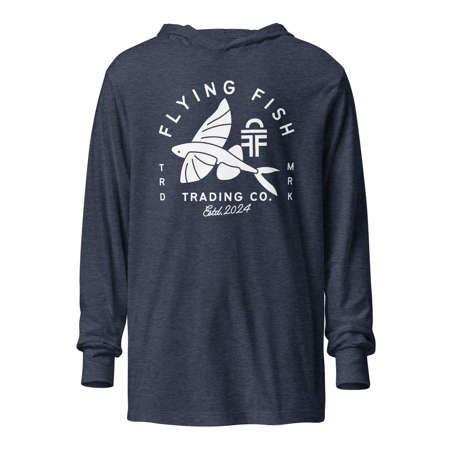 Flying Fish Hooded Long Sleeve Tee