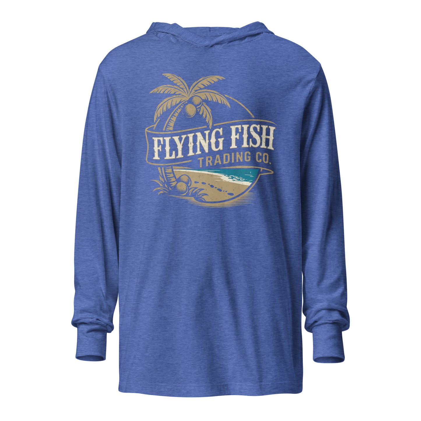 Retro Beach Walk Hooded Long Sleeve Tee