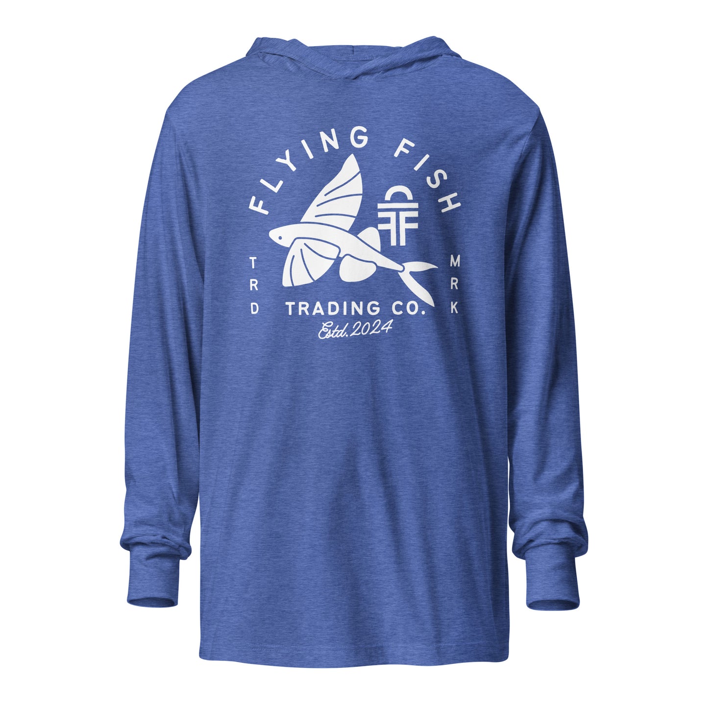 Flying Fish Hooded Long Sleeve Tee