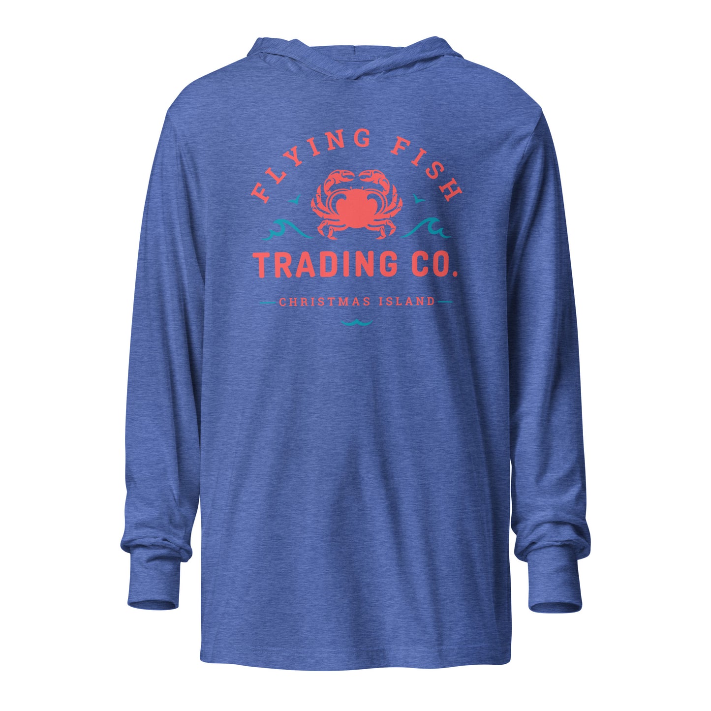 Red Crab Hooded Long Sleeve Tee