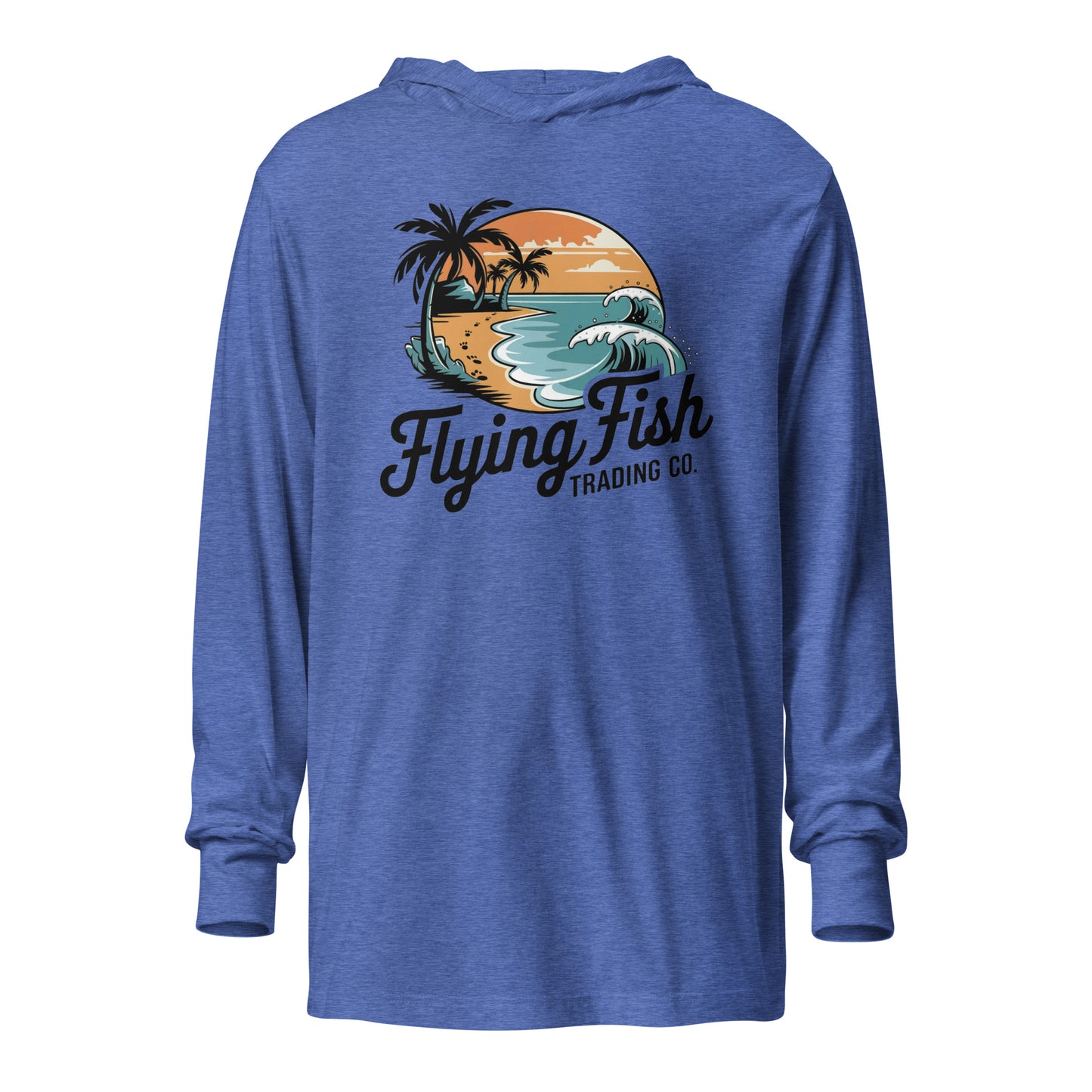 Beach Waves Hooded Long Sleeve Tee