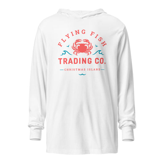 Red Crab Hooded Long Sleeve Tee