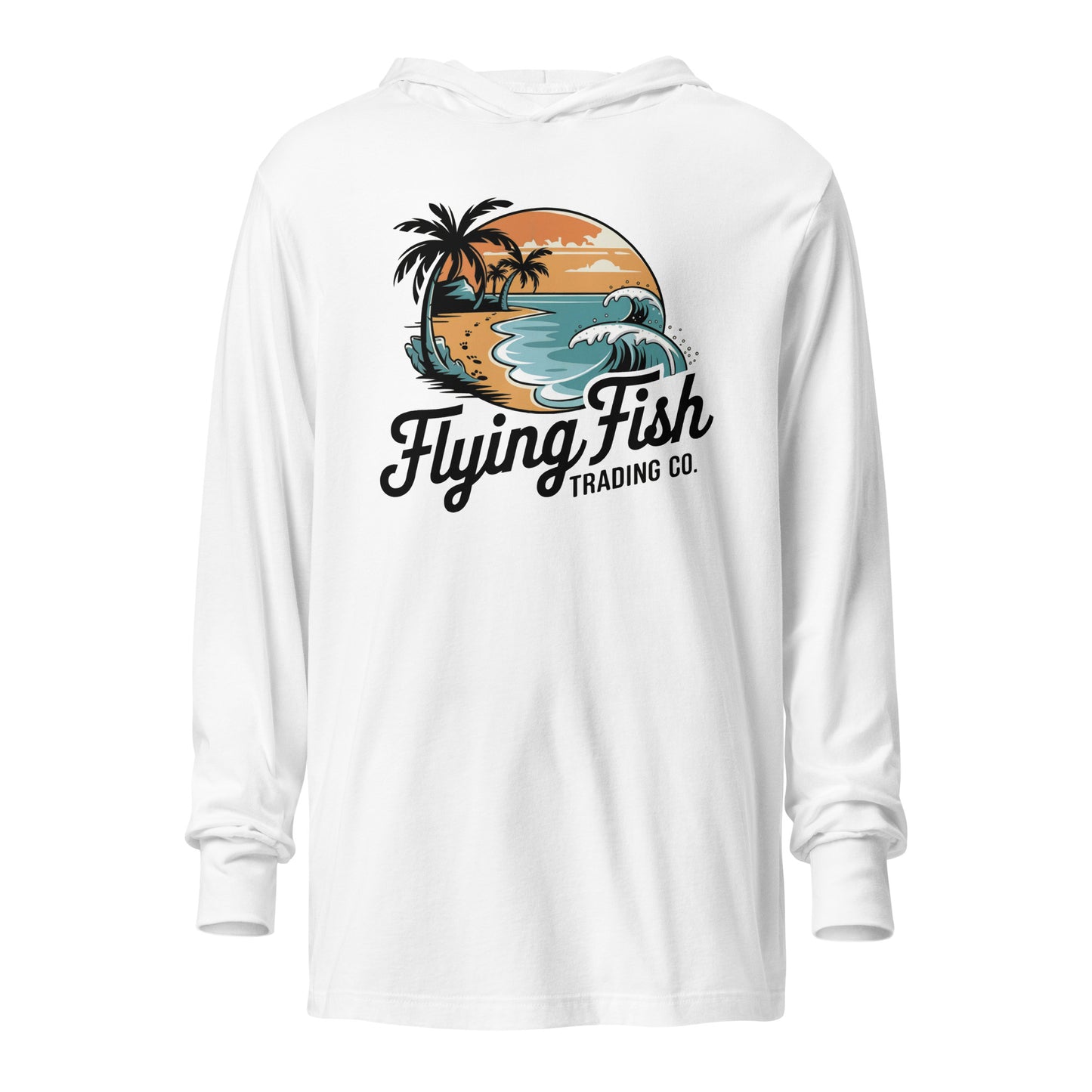 Beach Waves Hooded Long Sleeve Tee