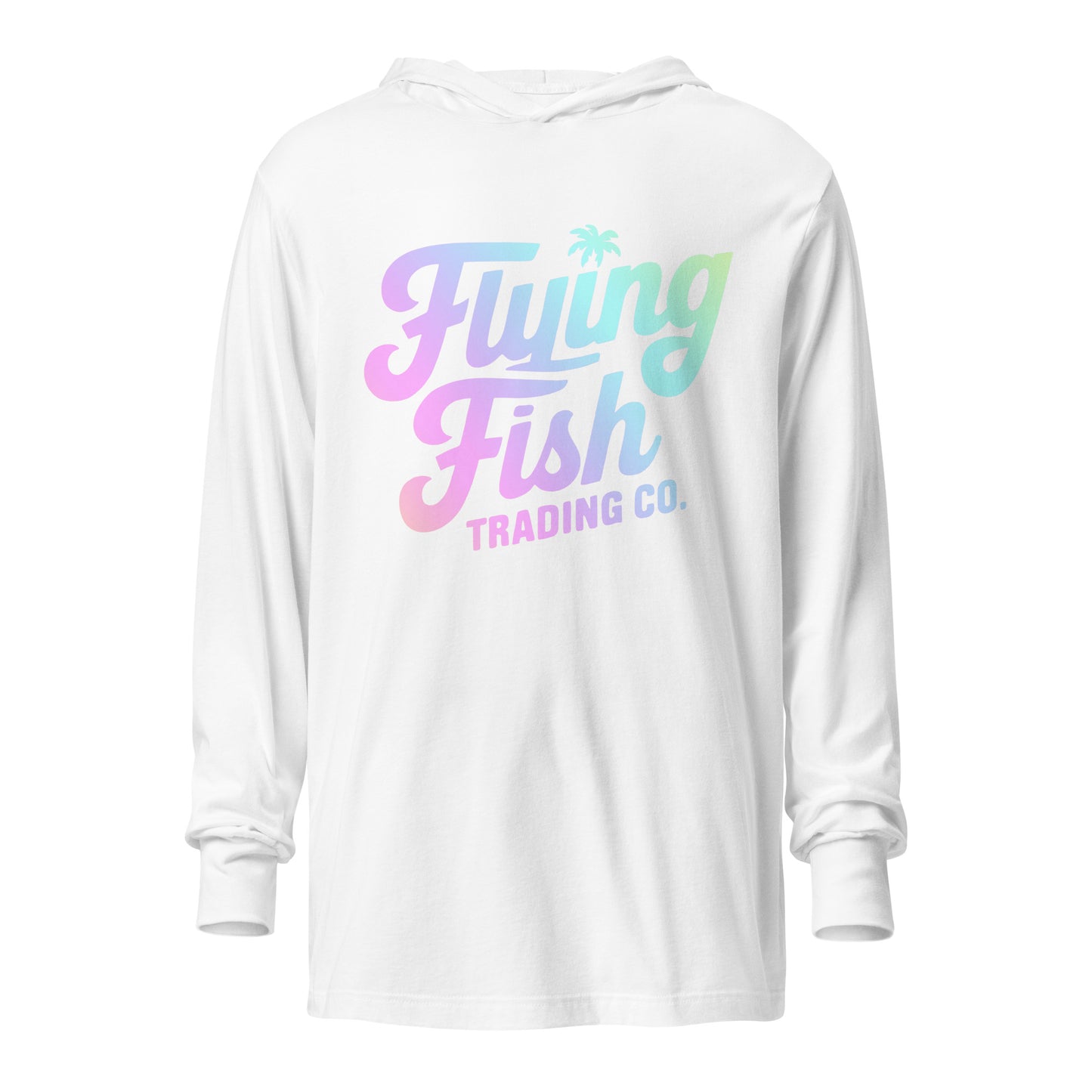 FFTC Rainbow (light) Logo Hooded Long Sleeve Tee