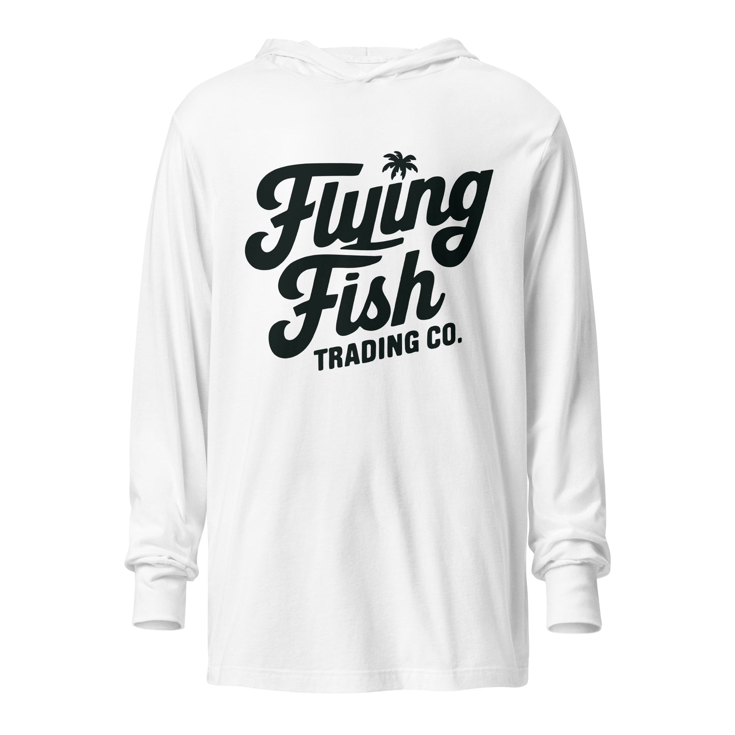FFTC Black Logo Hooded Long Sleeve Tee