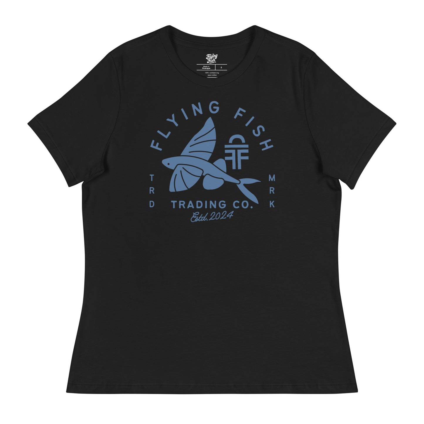 Women's Flying Fish Tee (blue)