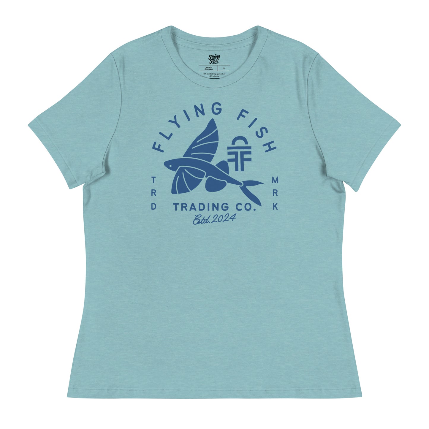 Women's Flying Fish Tee (blue)