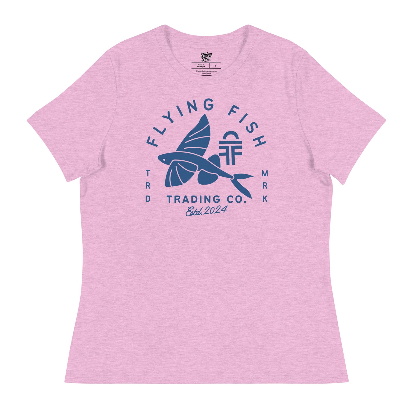 Women's Flying Fish Tee (blue)