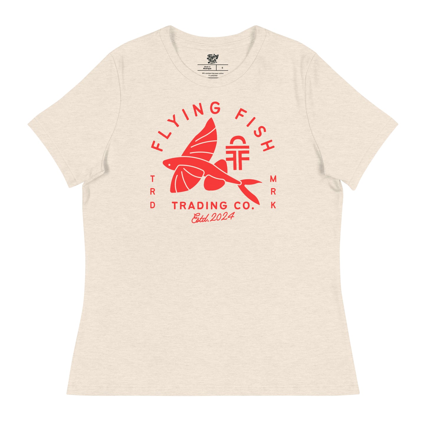 Women's Flying Fish Tee (red)