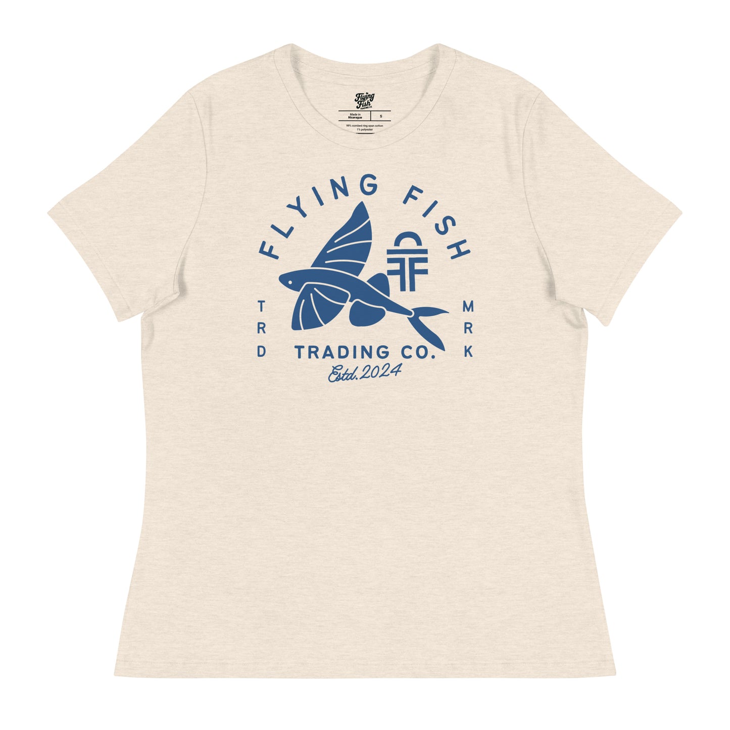 Women's Flying Fish Tee (blue)