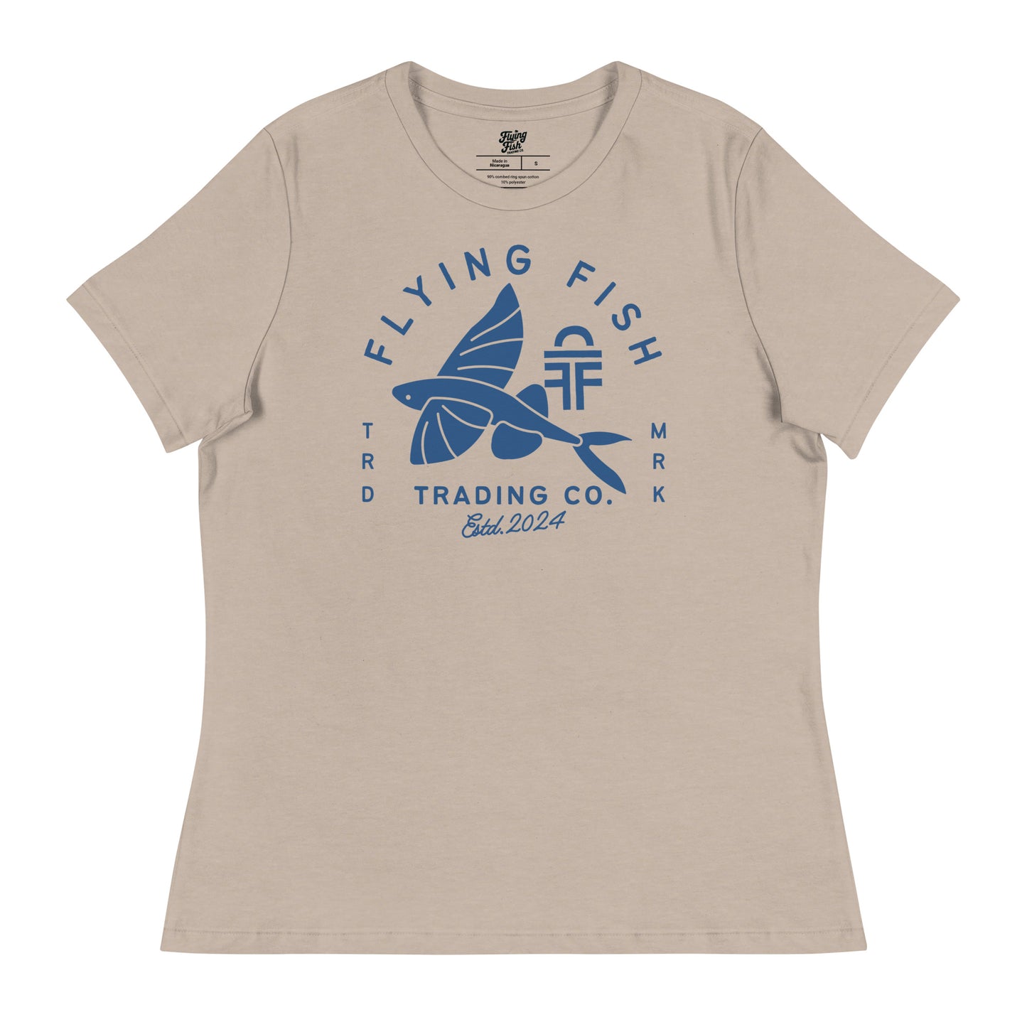 Women's Flying Fish Tee (blue)