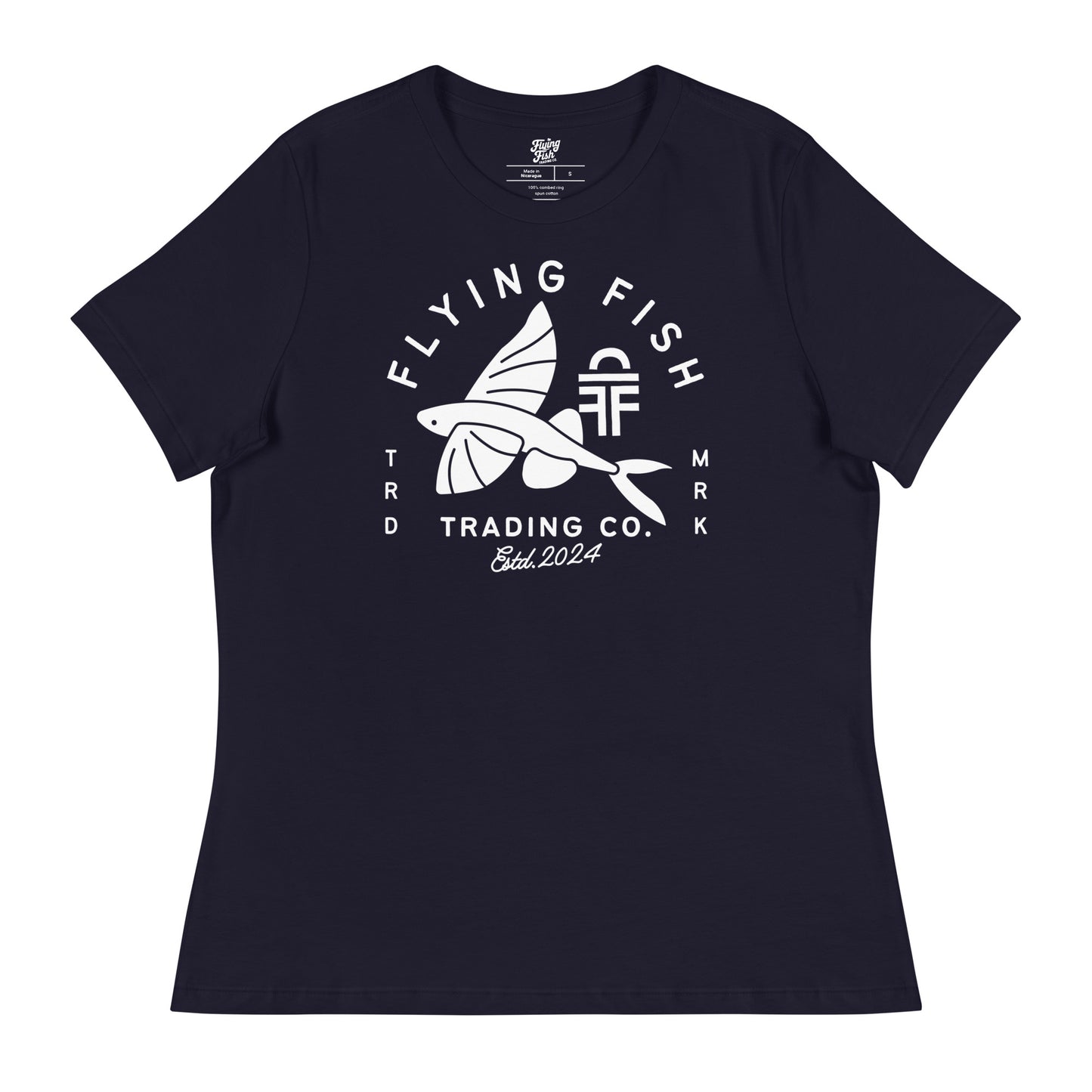 Women's Flying Fish Tee (white)