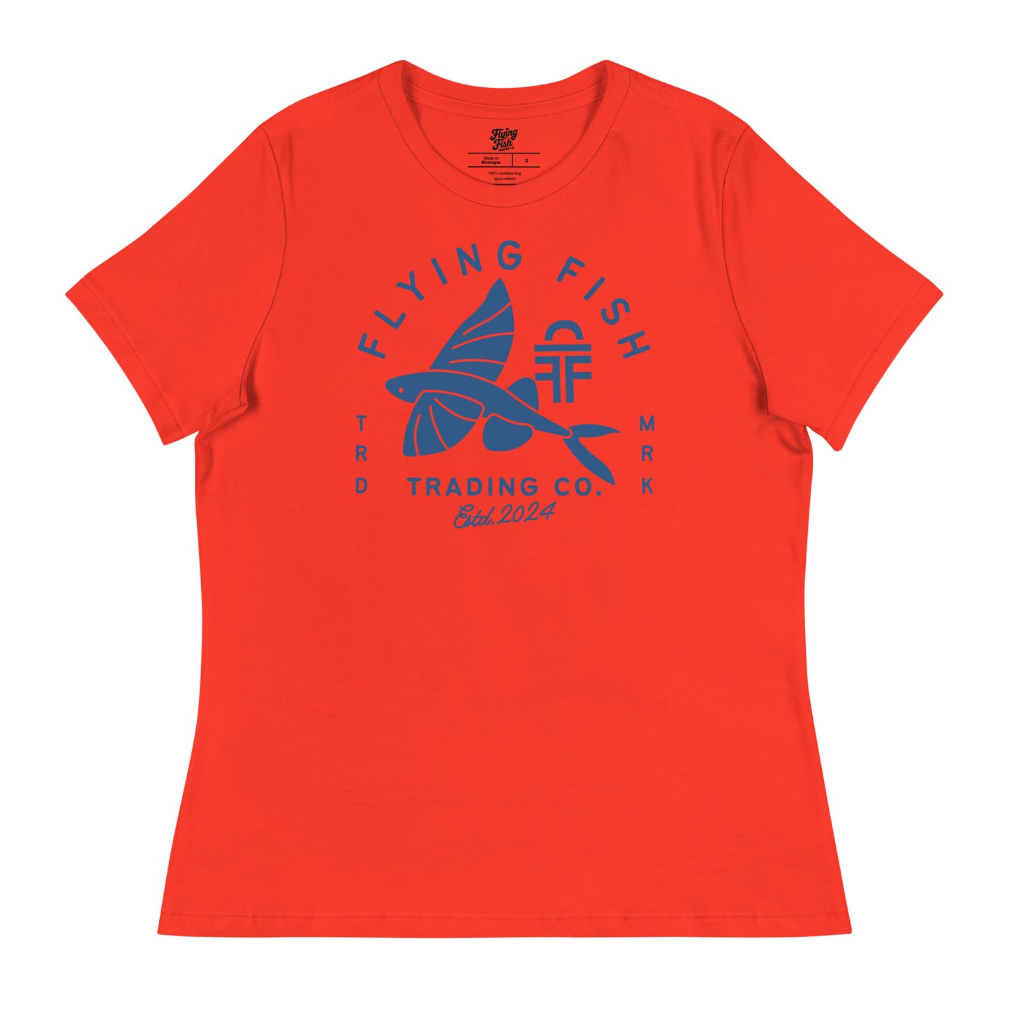 Women's Flying Fish Tee (blue)
