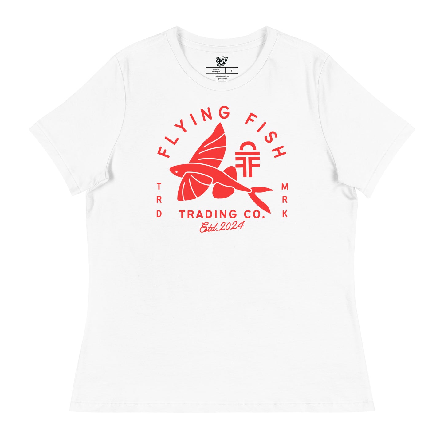 Women's Flying Fish Tee (red)