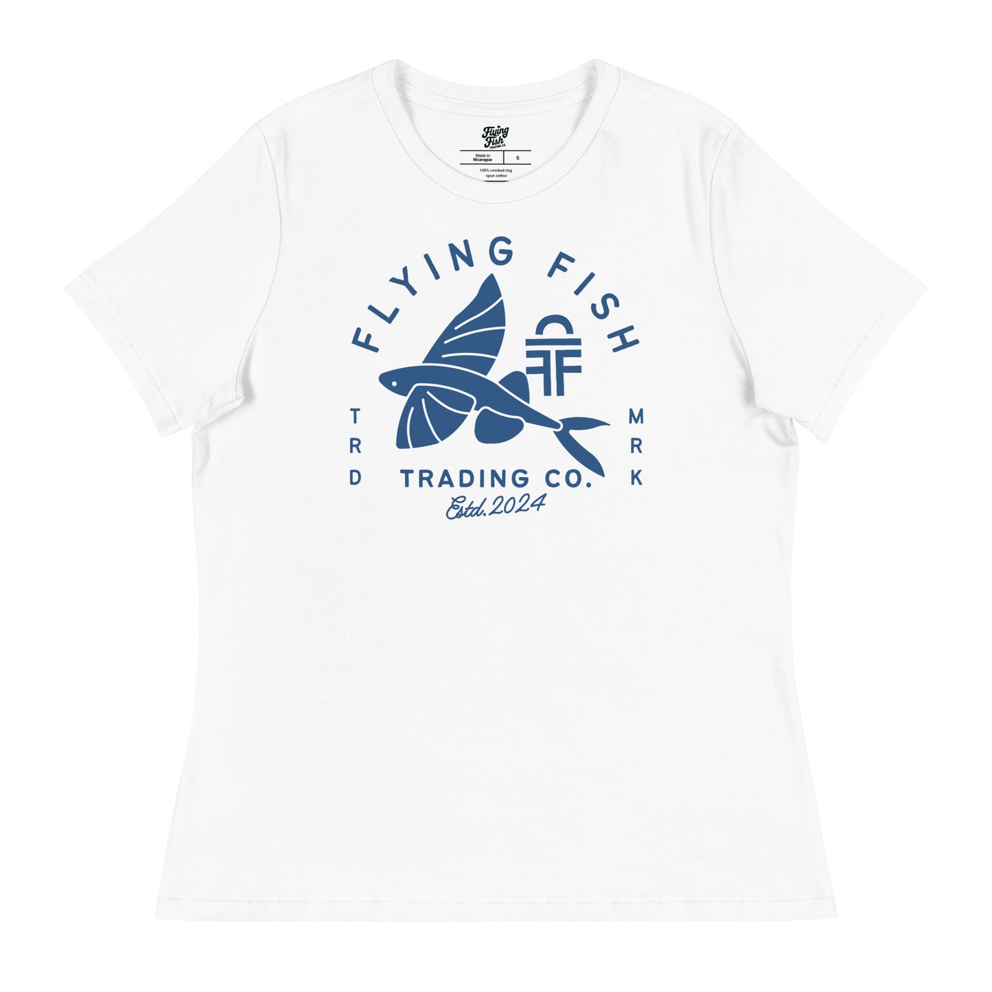 Women's Flying Fish Tee (blue)