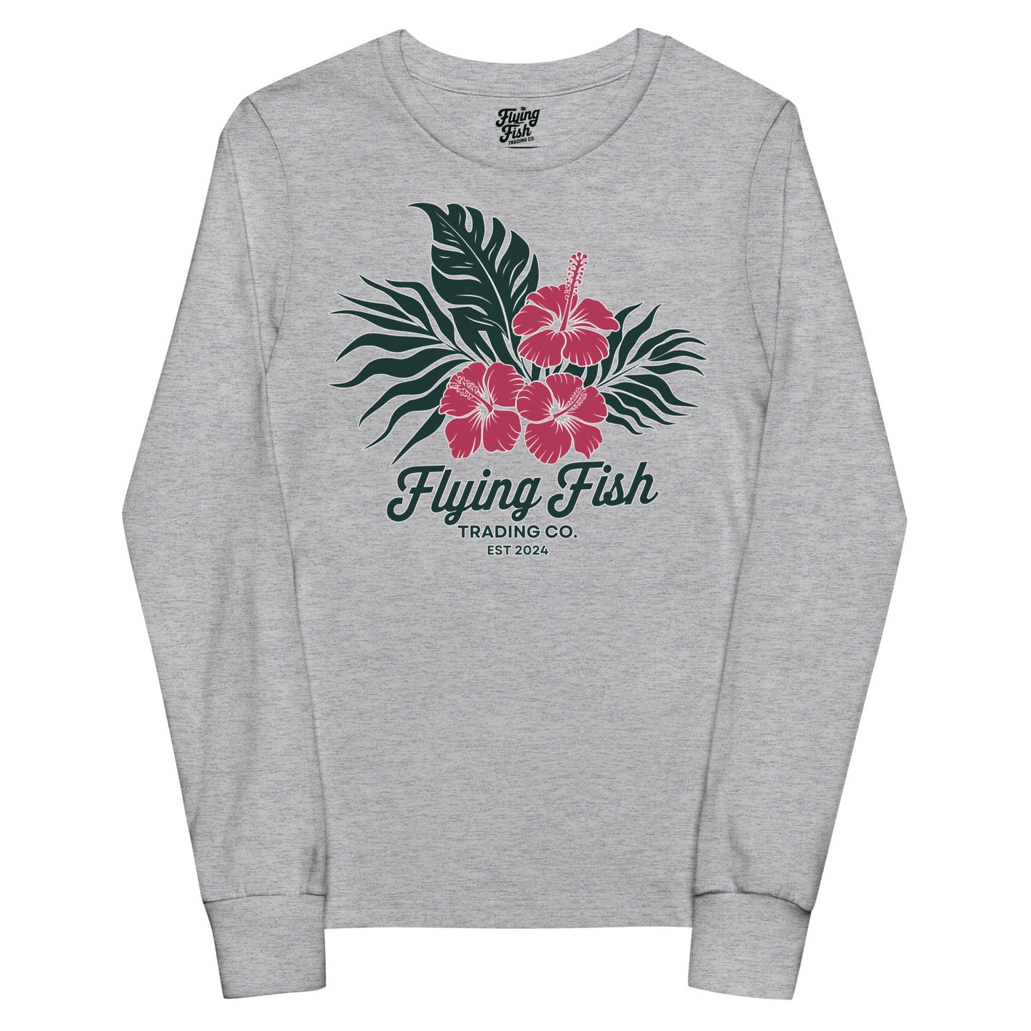 Kid's Hibiscus Long Sleeve Tee