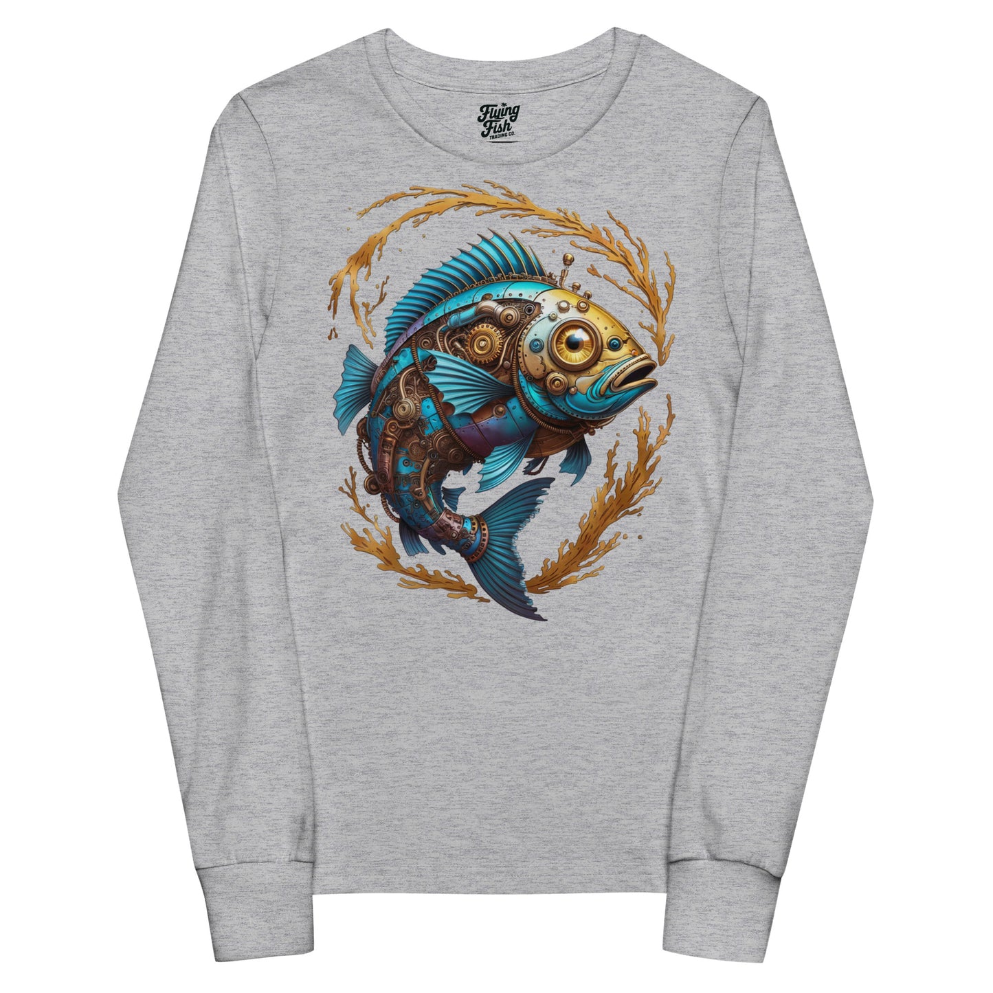 Kid's Steampunk Fish Long Sleeve Tee