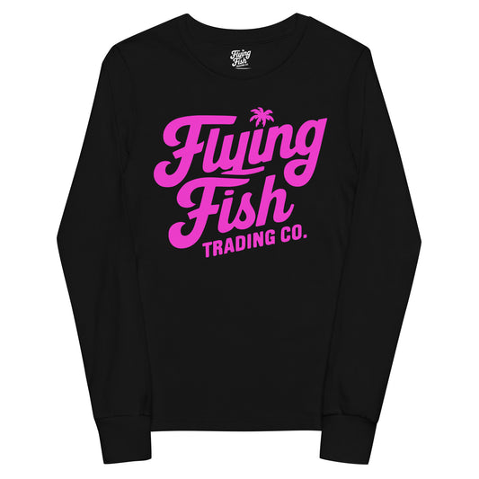 Kid's FFTC Pink Logo Long Sleeve Tee