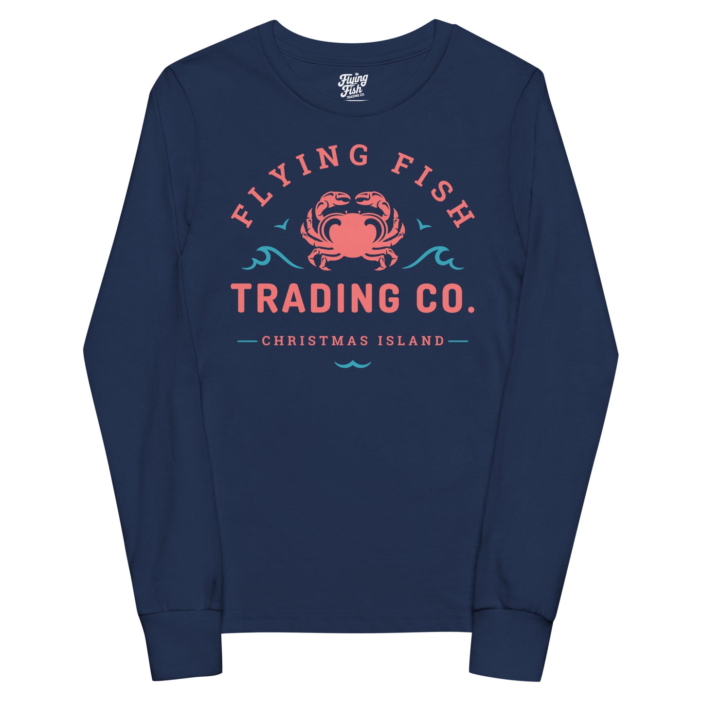 Kid's Red Crab Long Sleeve Tee