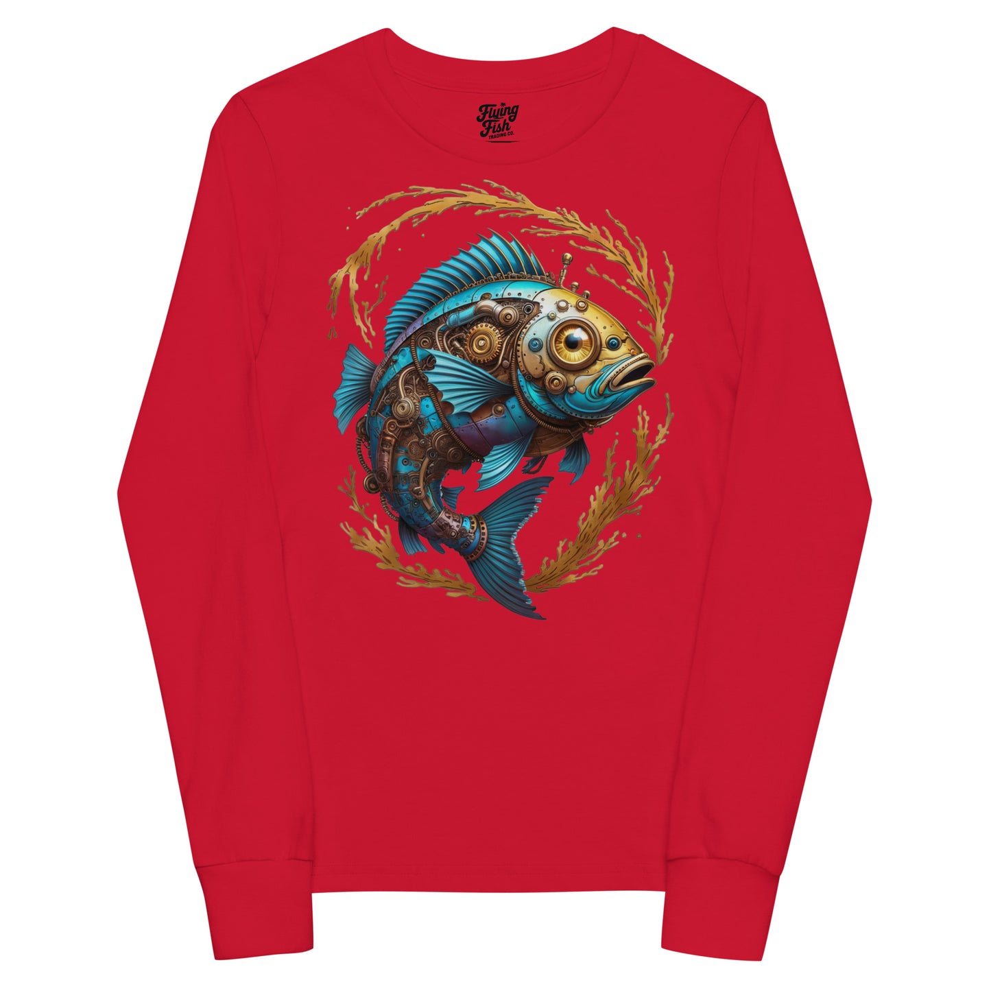 Kid's Steampunk Fish Long Sleeve Tee