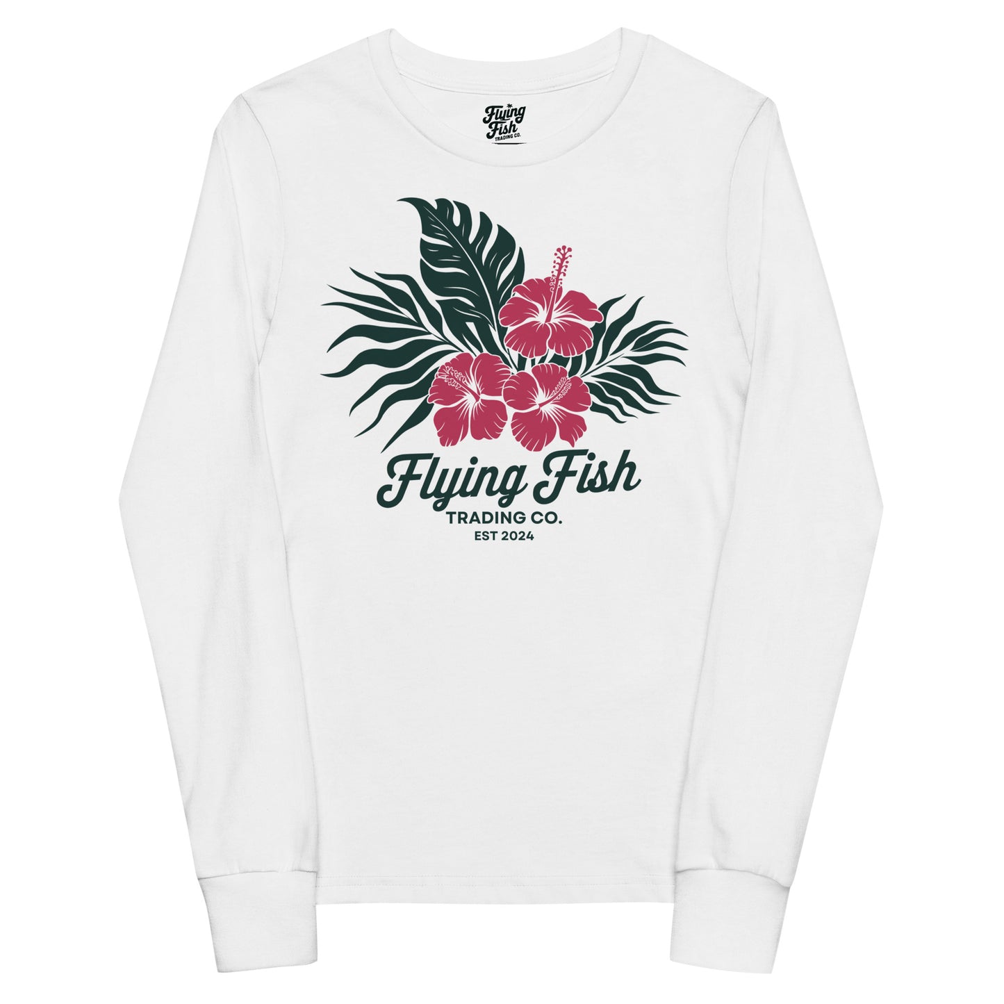 Kid's Hibiscus Long Sleeve Tee