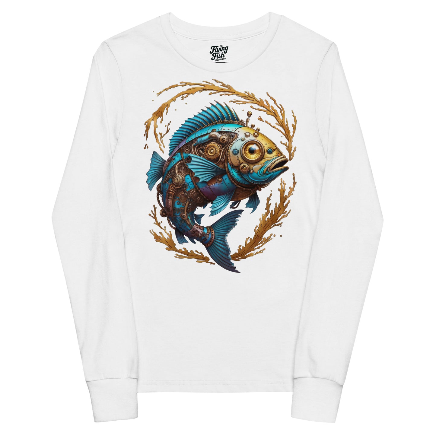 Kid's Steampunk Fish Long Sleeve Tee
